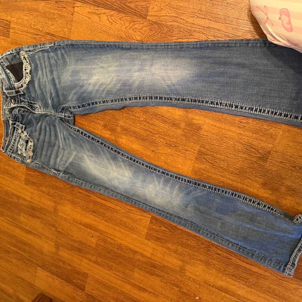 Miss Me Light Blue Boot Cut Jeans